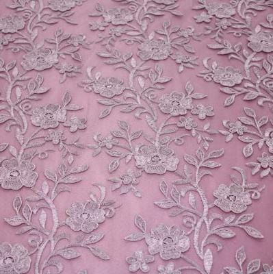 LACE Dress Fabric Dusty Pink Blair Evening Couture Lace 130 cm (7780696195161)