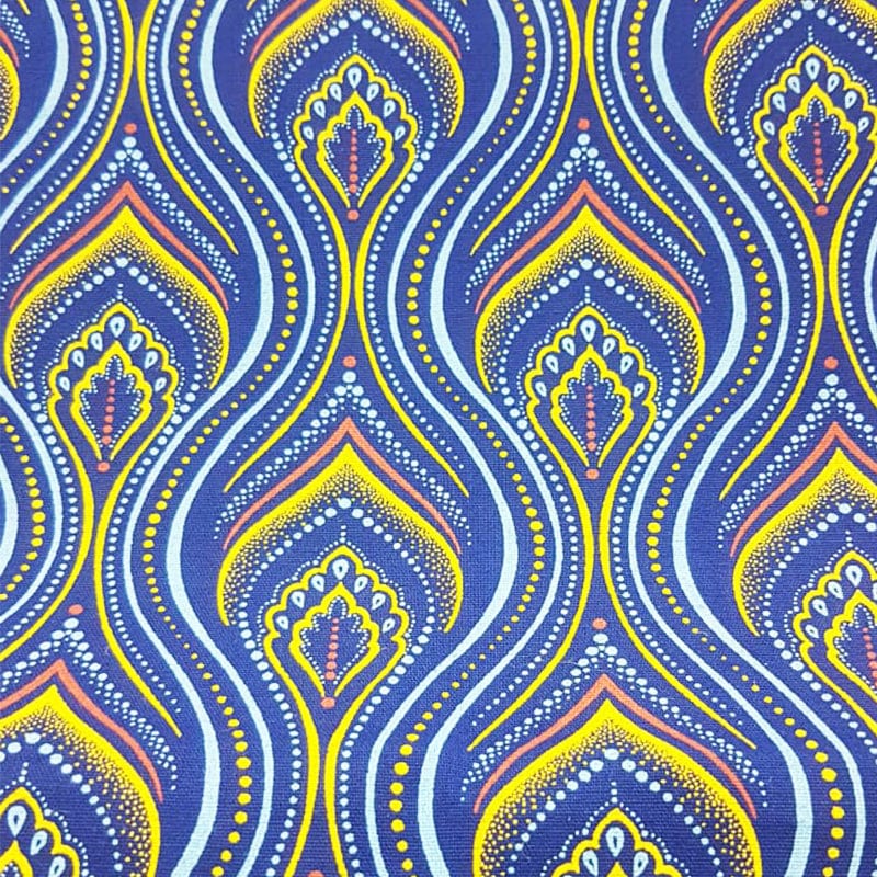 Shwe Shwe Dress Fabrics Three Cats Colour Way 491 Indigo H1292 (4737612349529)