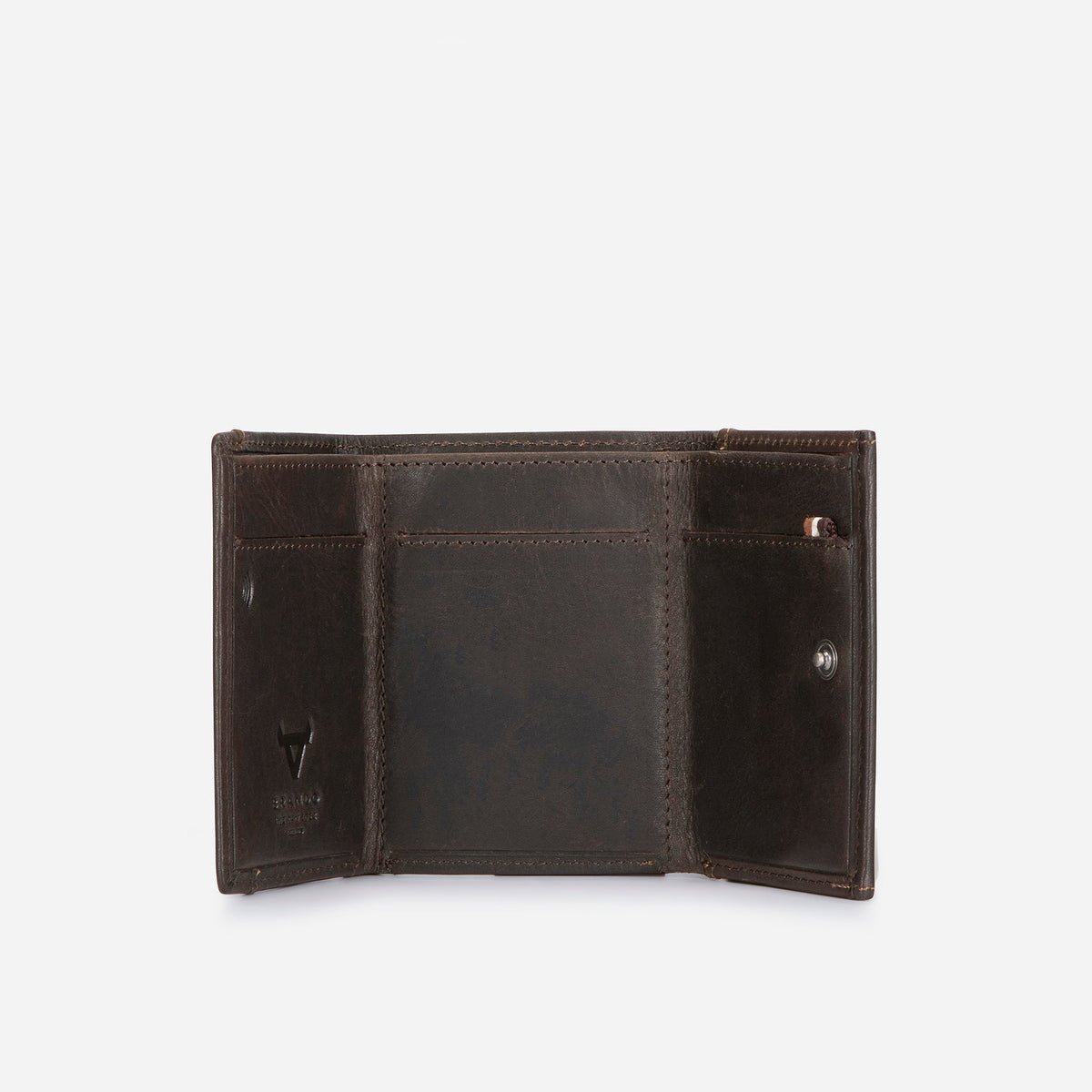 Brando Wallets Brando Compact Leather Wallet Brown (7226765475929)