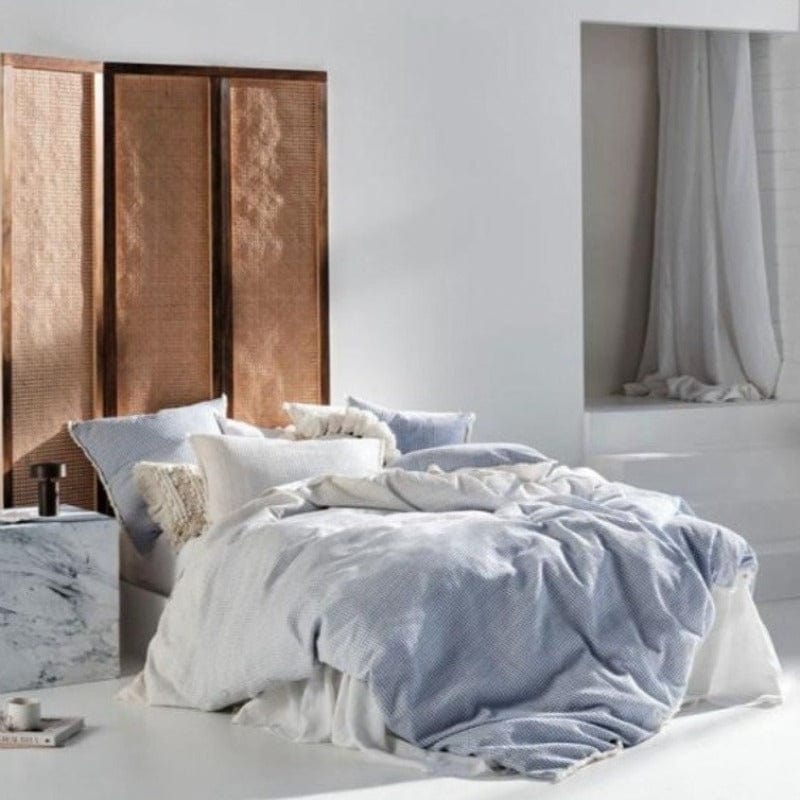 Linen House Duvet Cover Queen Linen House Blue Lucca Duvet Cover Set (4779665686617)