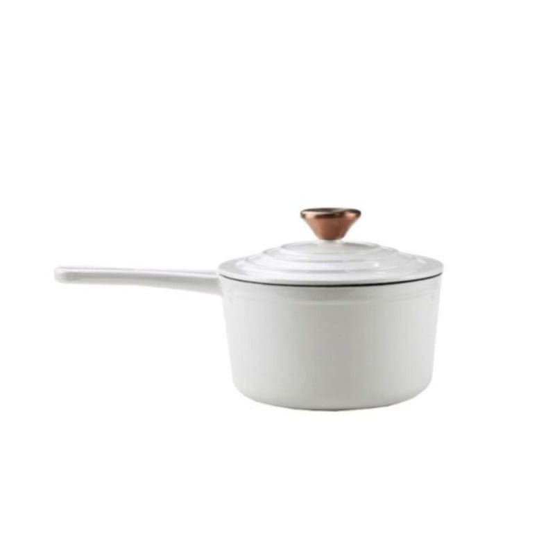 Aqua POTS Aqua Cast Iron 17cm Round Enamel Casserole Ivory (4653470679129)