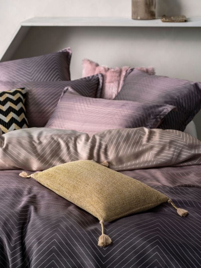 Linen House Duvet Cover Linen House Filament Plum Duvet Cover Set (7162584825945)