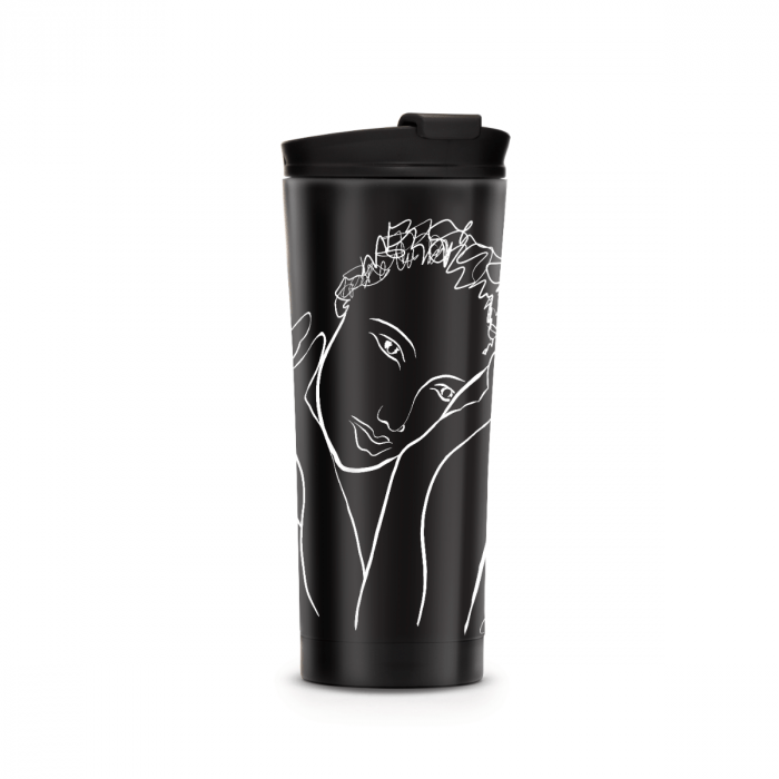 Carrol Boyes Travel Mug Carrol Boyes Travel Mug Full Of Grace 18TMG-FOG2-BL-W (7824933290073)