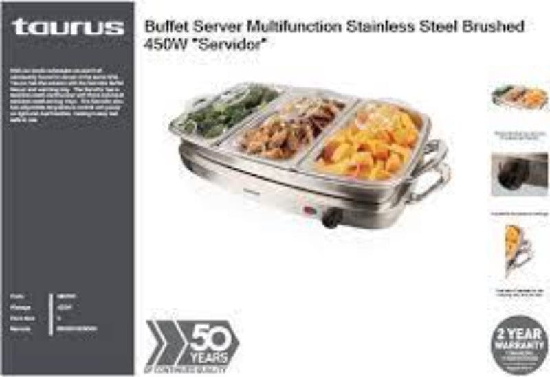 Taurus Buffet Server Taurus Buffet Server Multifunction Stainless Steel 450W "Servidor" (6806967943257)