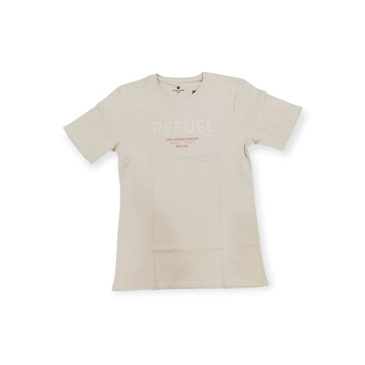 Refuel T Shirt Refuel Men's T Shirt Eggshell