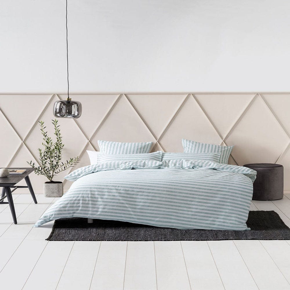 Linen House Duvet Cover Three Quarter Linen House Charlie Duck Egg Duvet Cover Set (7424959873113)