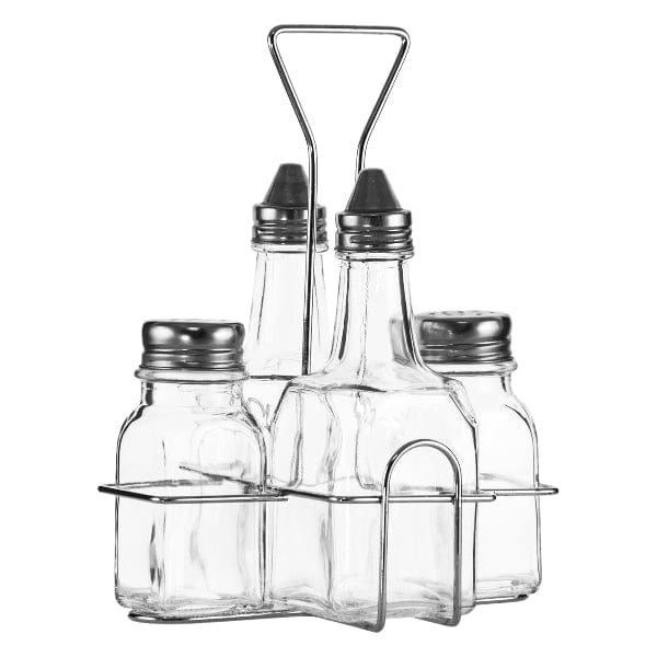 Regent SALT & PEPPER Regent Glass Condiment 4 Piece 10025
