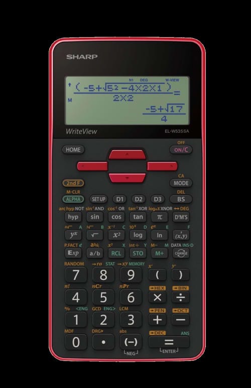 SHARP CALCULATOR Sharp EL-535SAB Scientific Calculator (Red) (4758871834713)