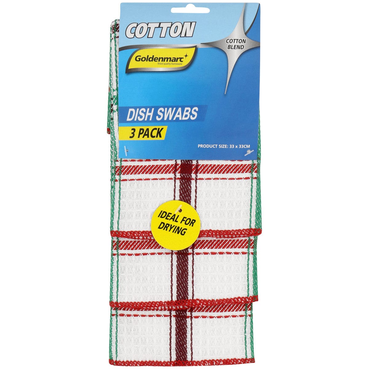 Goldenmarc Dish Coloth Goldenmarc 3 Pack Dish Swab (7260491972697)