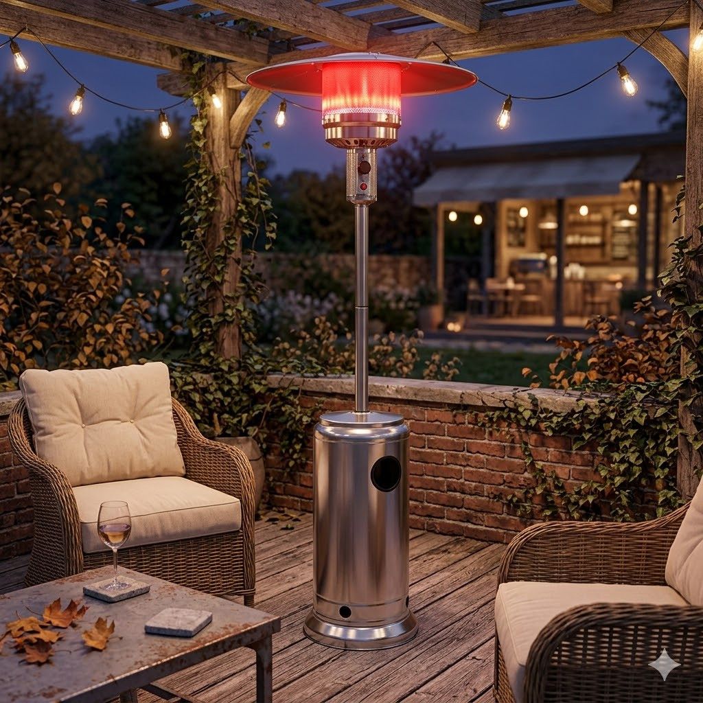 Alva Gas Patio Heater Stainless Steel GHP18.