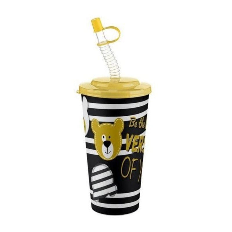 Titiz Plasticware Titiz So Cute Cup With Straw 650ML (4768570376281)