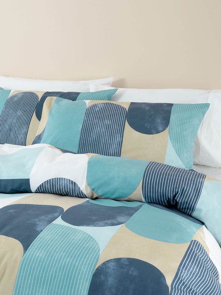 Linen House Duvet Cover Linen House Teal Sinclair Duvet Cover Set (7309404602457)