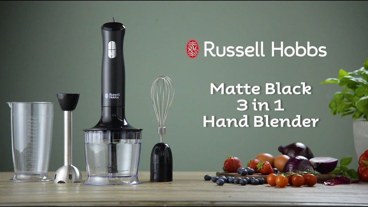 Russell Hobbs Hand Blender Russell Hobbs 3-in-1 Hand Blender Matte Black 24702SA (7419383349337)