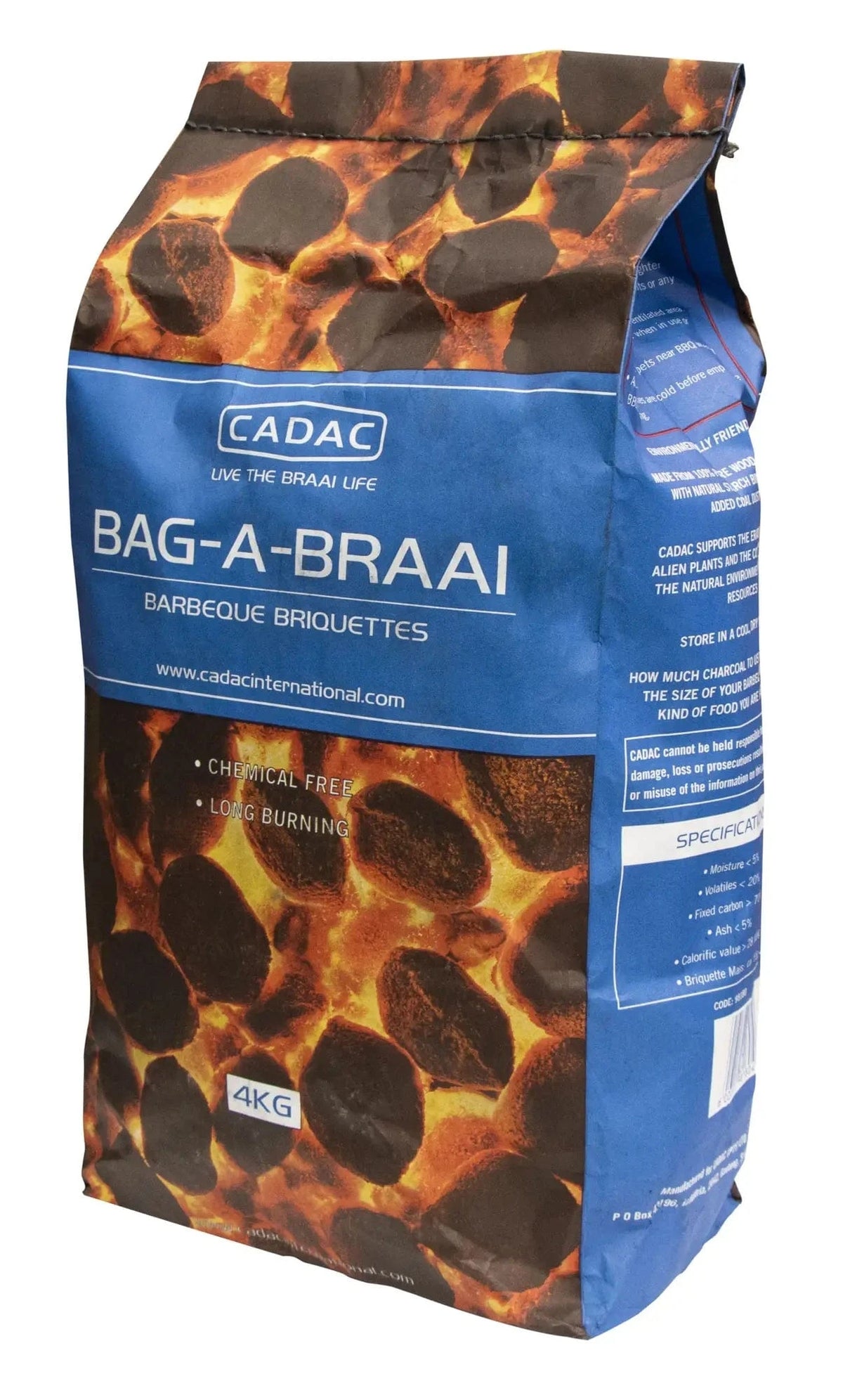 Cadac Braai Brush Cadac Bag-A-Braai Charcoal Briquette 4kg 98180