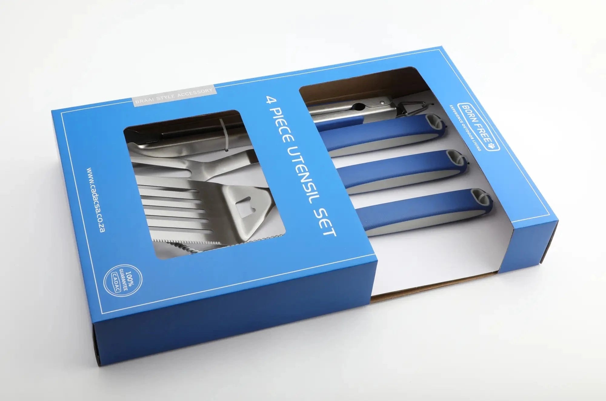 Cadac Braai Brush Cadac Born Free 4 Piece Braai Utensils 98308S