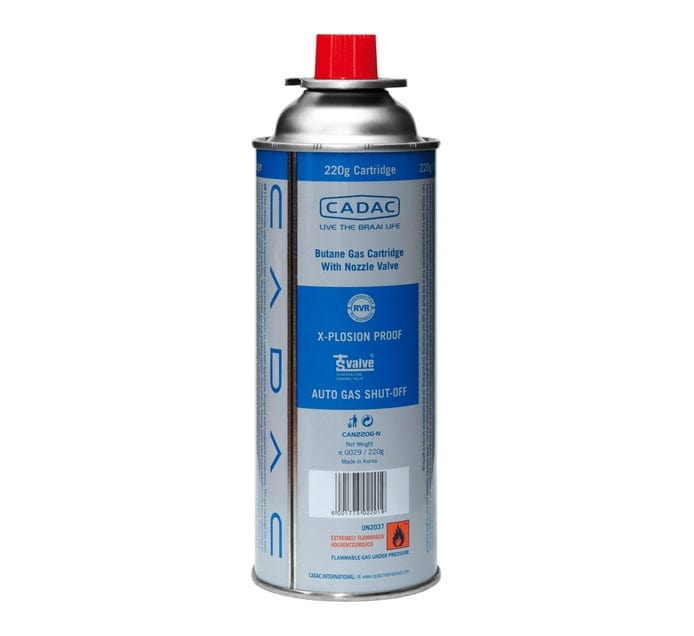 Cadac Gas Cylinder Born Free Single Burner Portable Stove 1160 Get 1 Cadac 220G Nozzle Cartridge For Free (7529370583129)