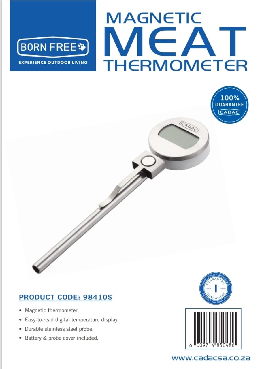 Cadac Meat Thermometer Cadac Born Free Magnetic Meat Thermometer 98410S