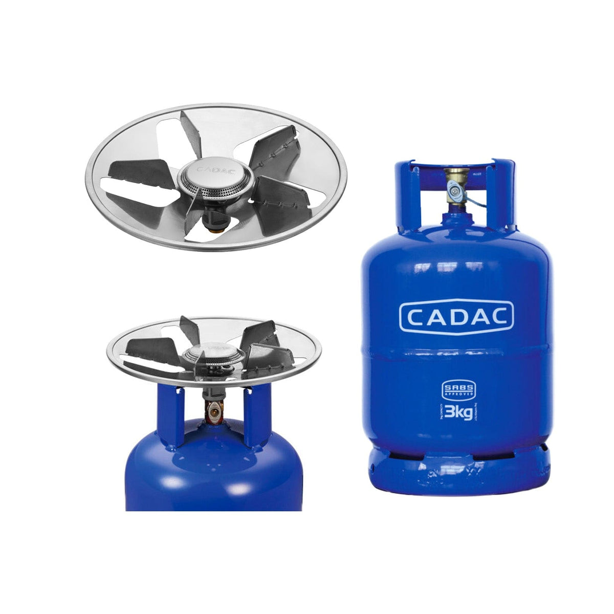 Cadac Outdoors Cadac Cylinder and Cooker Top 3Kg (7642144309337)