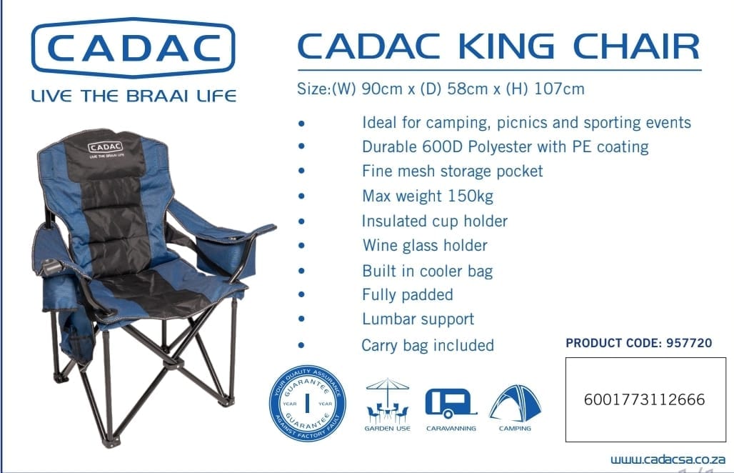 Cadac Outdoors Cadac King Camping Chair 957720 (7260551479385)