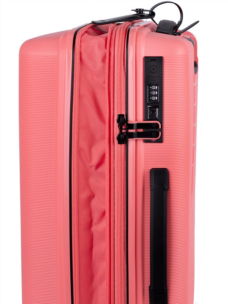 CELLINI Luggage & Bags Cellini Starlite 4 Wheel Carry On Trolley Salmon (7497416310873)