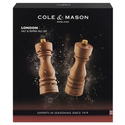CALE & MASON SALT & PEPPER Cole & Mason London Beech Natural Salt & Pepper Mill Set H233008 (7532750831705)