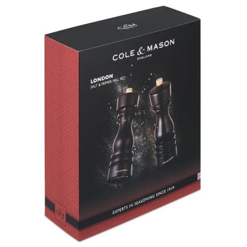 CALE & MASON SALT & PEPPER Cole & Mason London Chocolate Wood Salt & Pepper Mill Set H233080 (7534440054873)