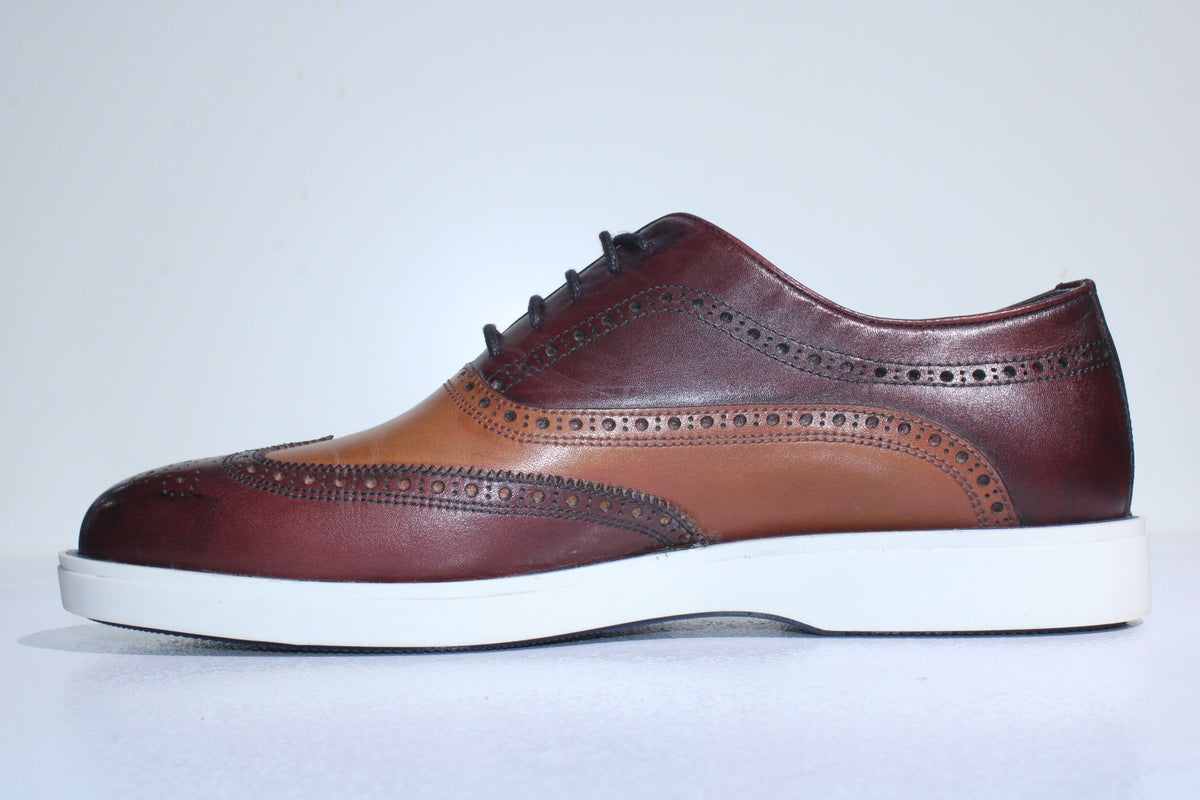 Calvano Casual Shoes Calvano Casual Shoes Burgundy/Brown (7492146626649)