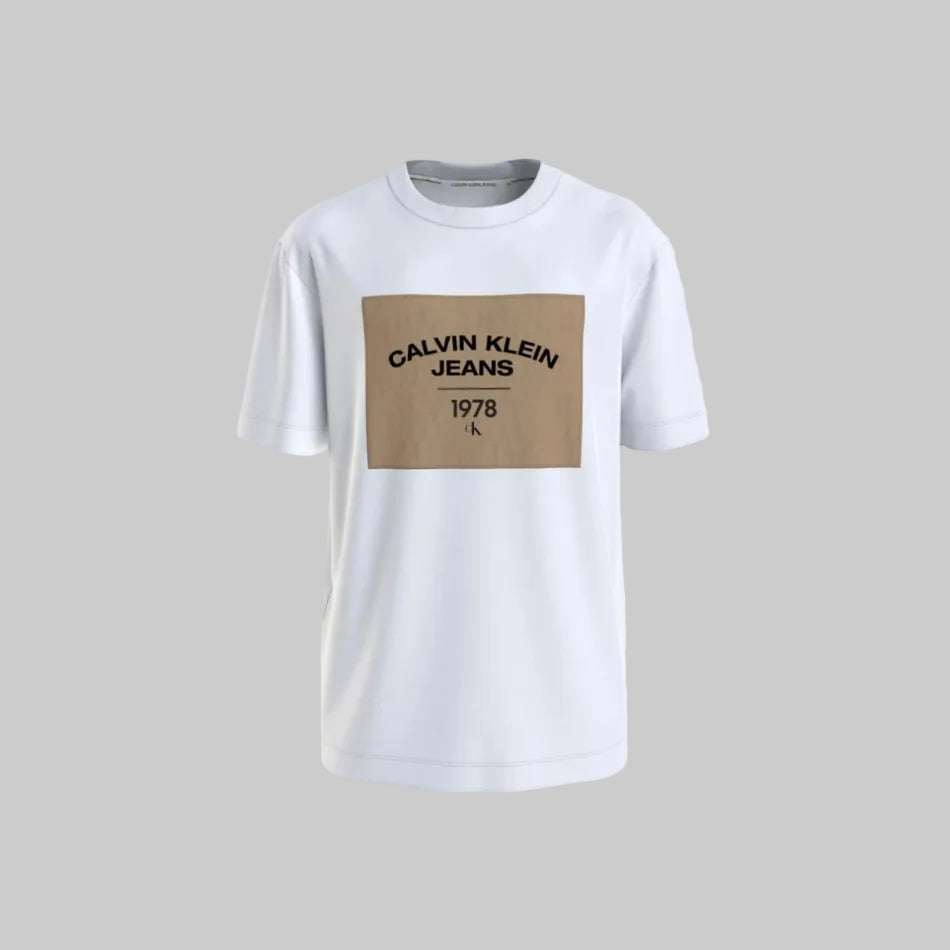 Calvin Klein Canvas Curve Graphic Tee White