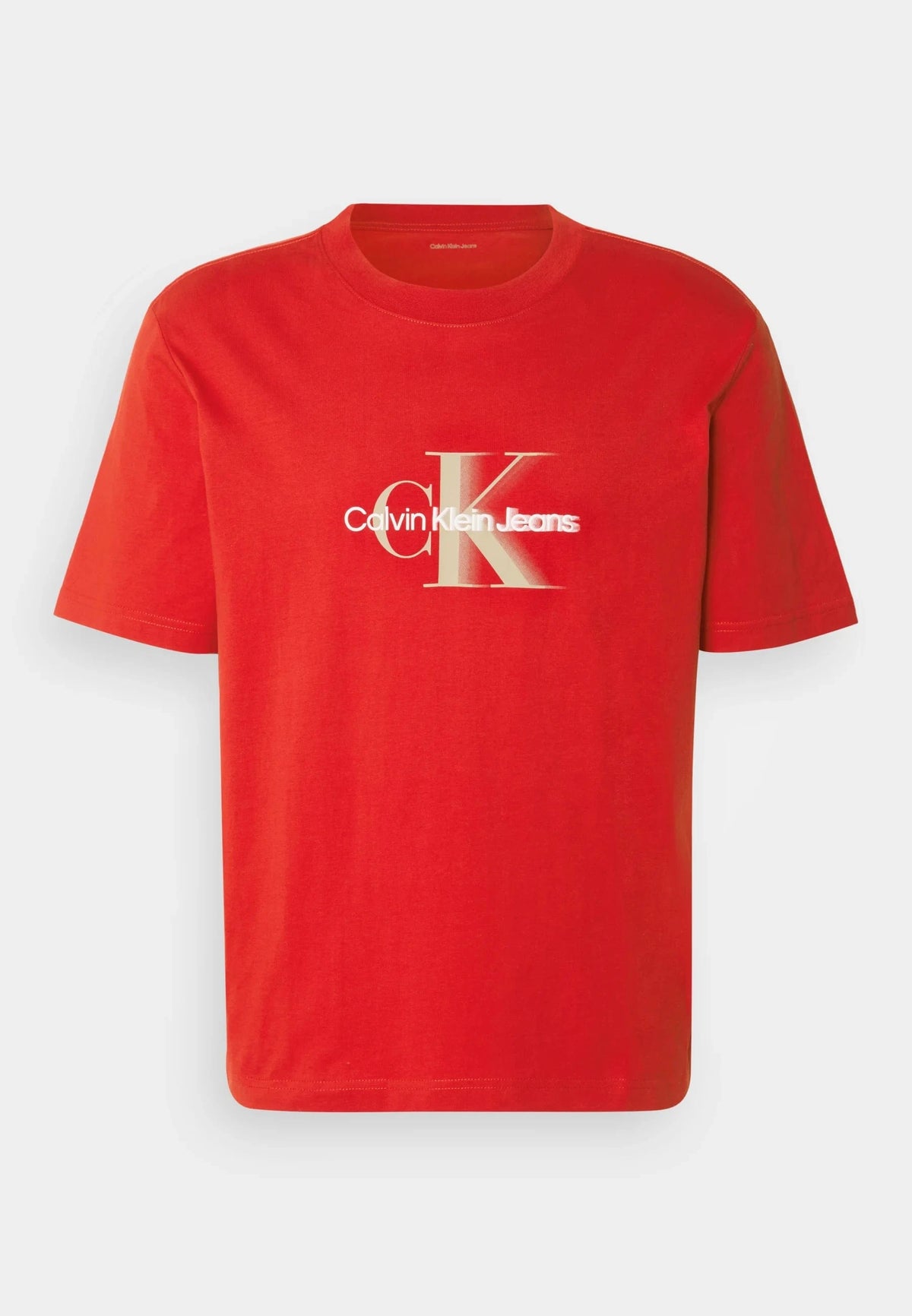 Calvin Klein T Shirt S Calvin Klein Jeans MonoLogo Shift Tee - Print T-Shirt - Deep Magma