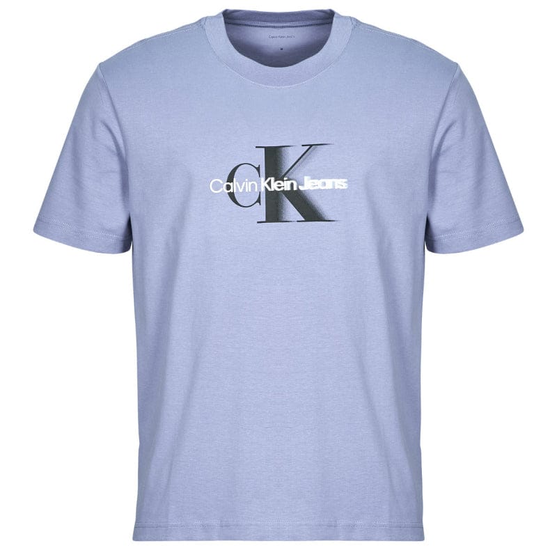 Calvin Klein T Shirt S Calvin Klein Mono Logo Tee Blue