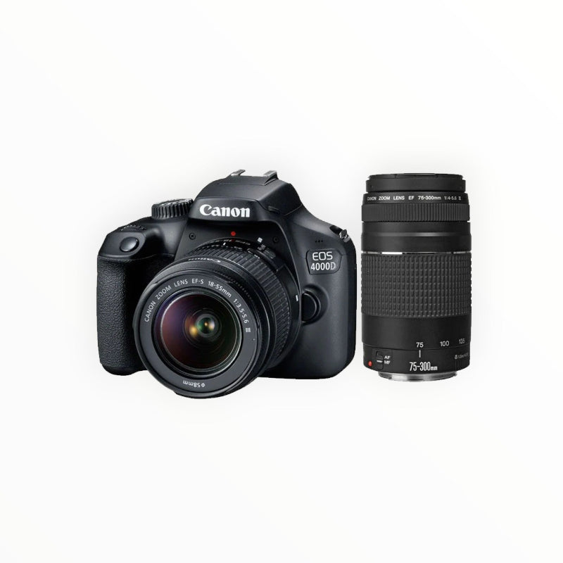 Canon Camera Canon 4000D 18MP DSLR Starter Bundle - Black