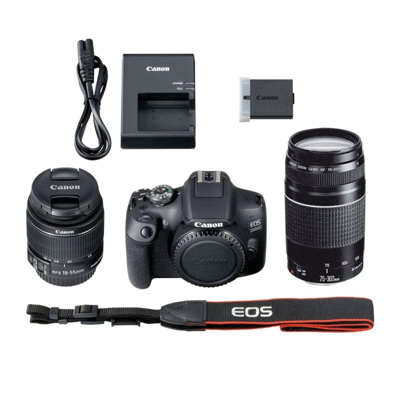Canon Camera Canon EOS 2000D DC Double Lens Kit