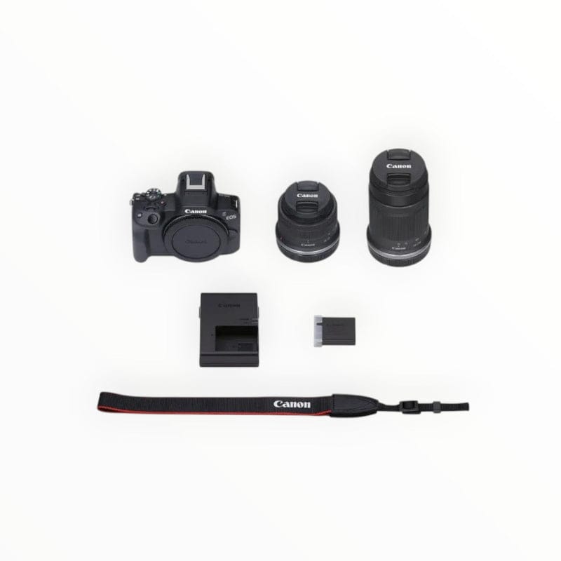 Canon Camera Canon EOS R50 Mirrorless Camera with 18-45mm and 55-210mm Lenses