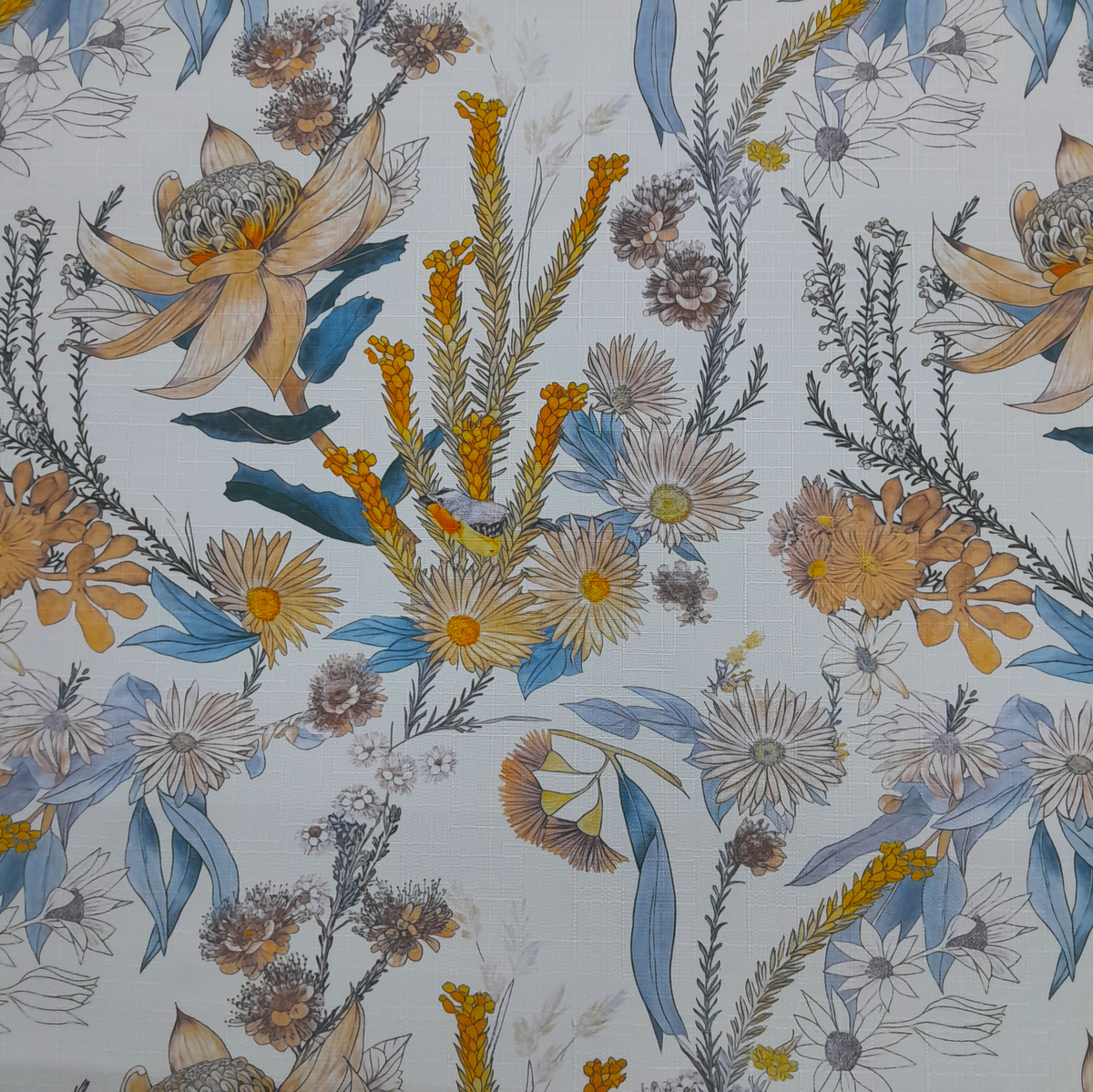 Fabric Printed Upholstery Floral Carlington 140 cm.