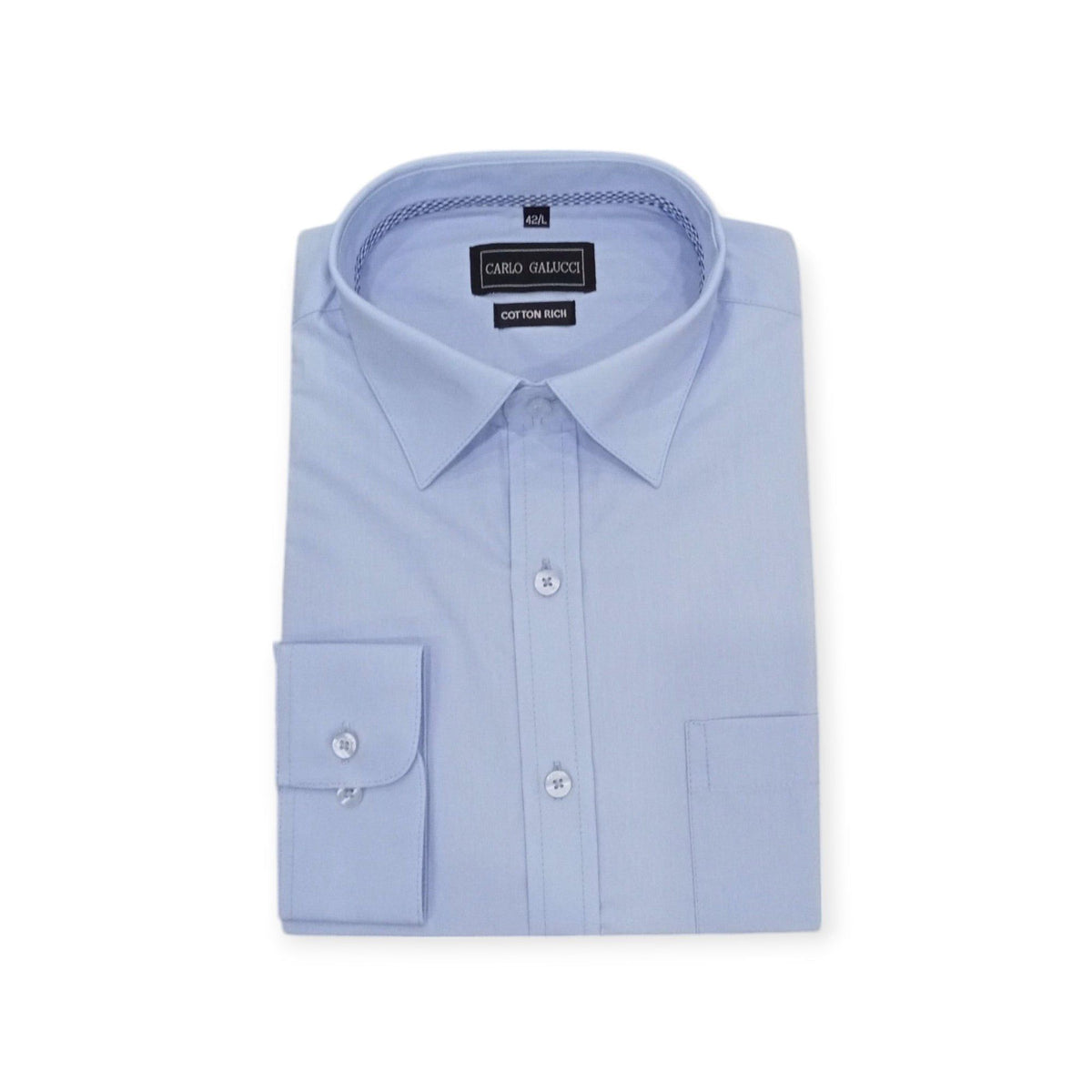 Carlo G Shirts Carlo G Long Sleeve Shirt Sky Blue
