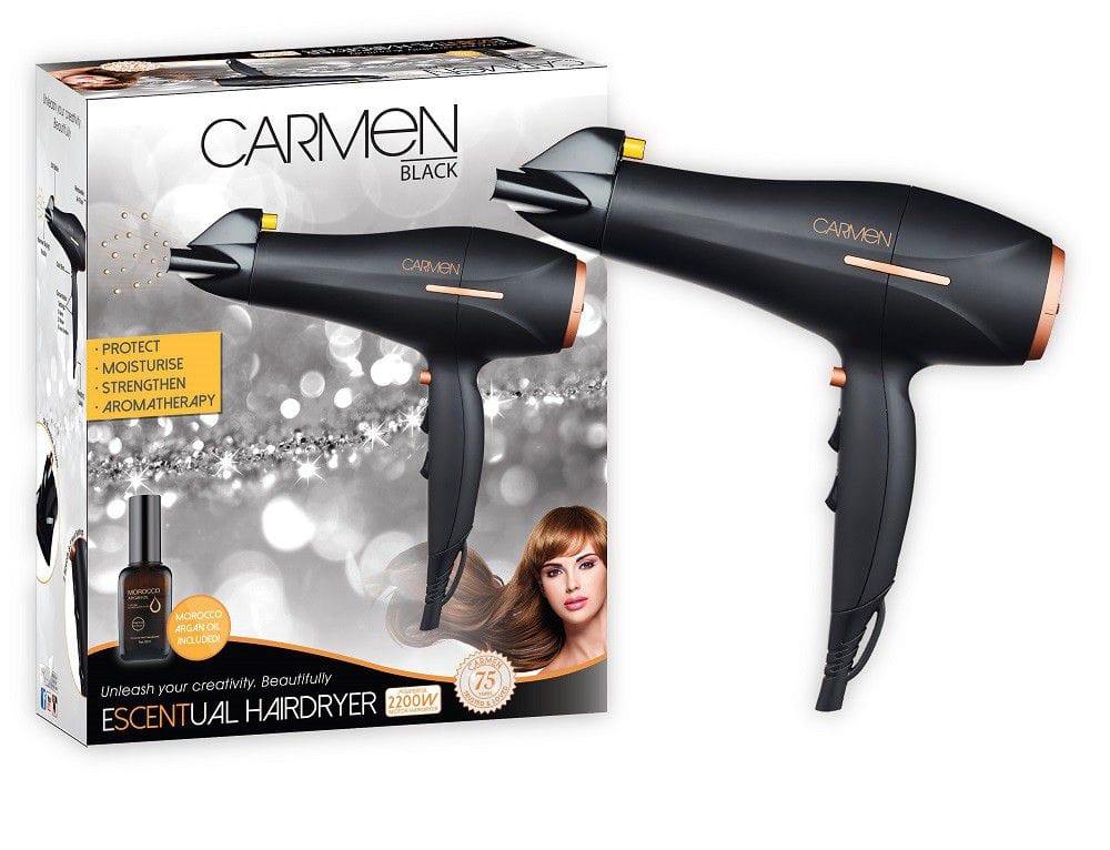 Carmen HAIR DRYER Carmen Argan Oil 2200W Hair Dryer | Aromatherapy Escentual Series SEL-5168 (7312150036569)