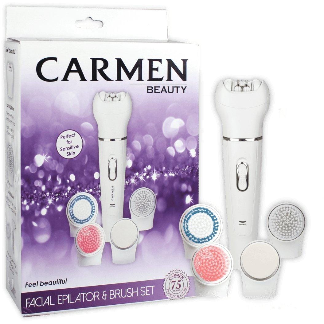 Carmen HAIR DRYER Carmen Facial Epilator & Brush Set SEL-1590
