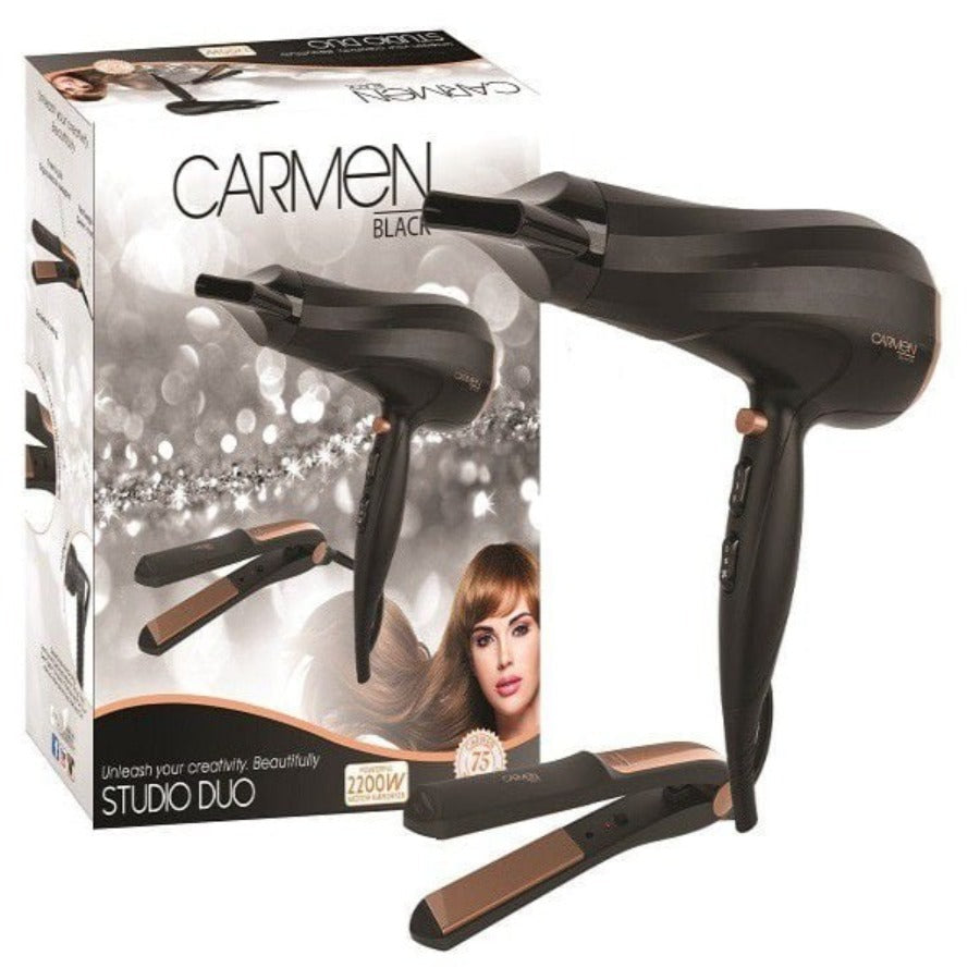 Carmen HAIR DRYER Carmen Hair Dryer & Straightener Set | Rose Gold Collection SEL-1937 (7312144105561)