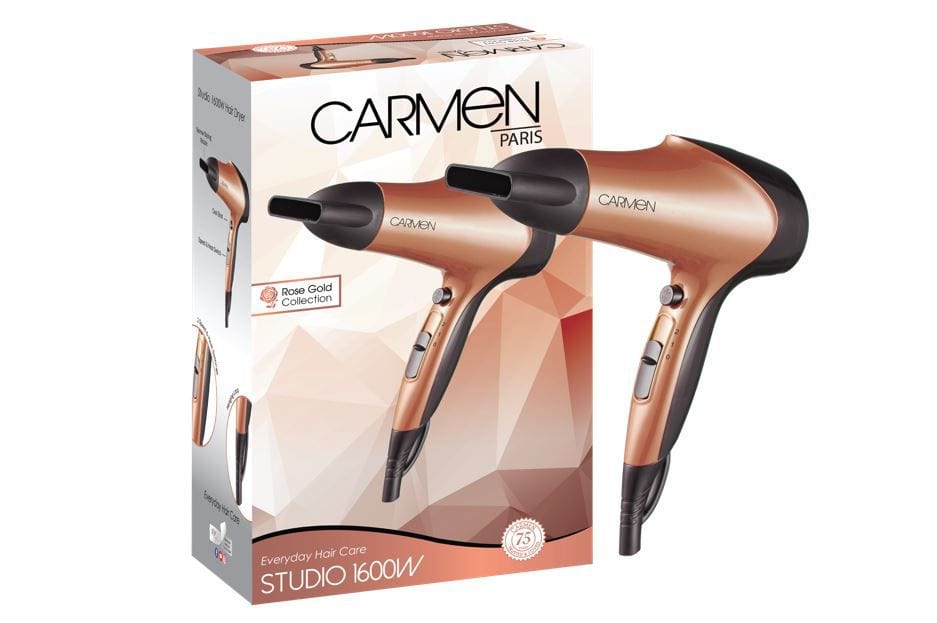 Carmen HAIR DRYER Carmen Studio 1600W hairdryer SEL-1934 (7312154034265)
