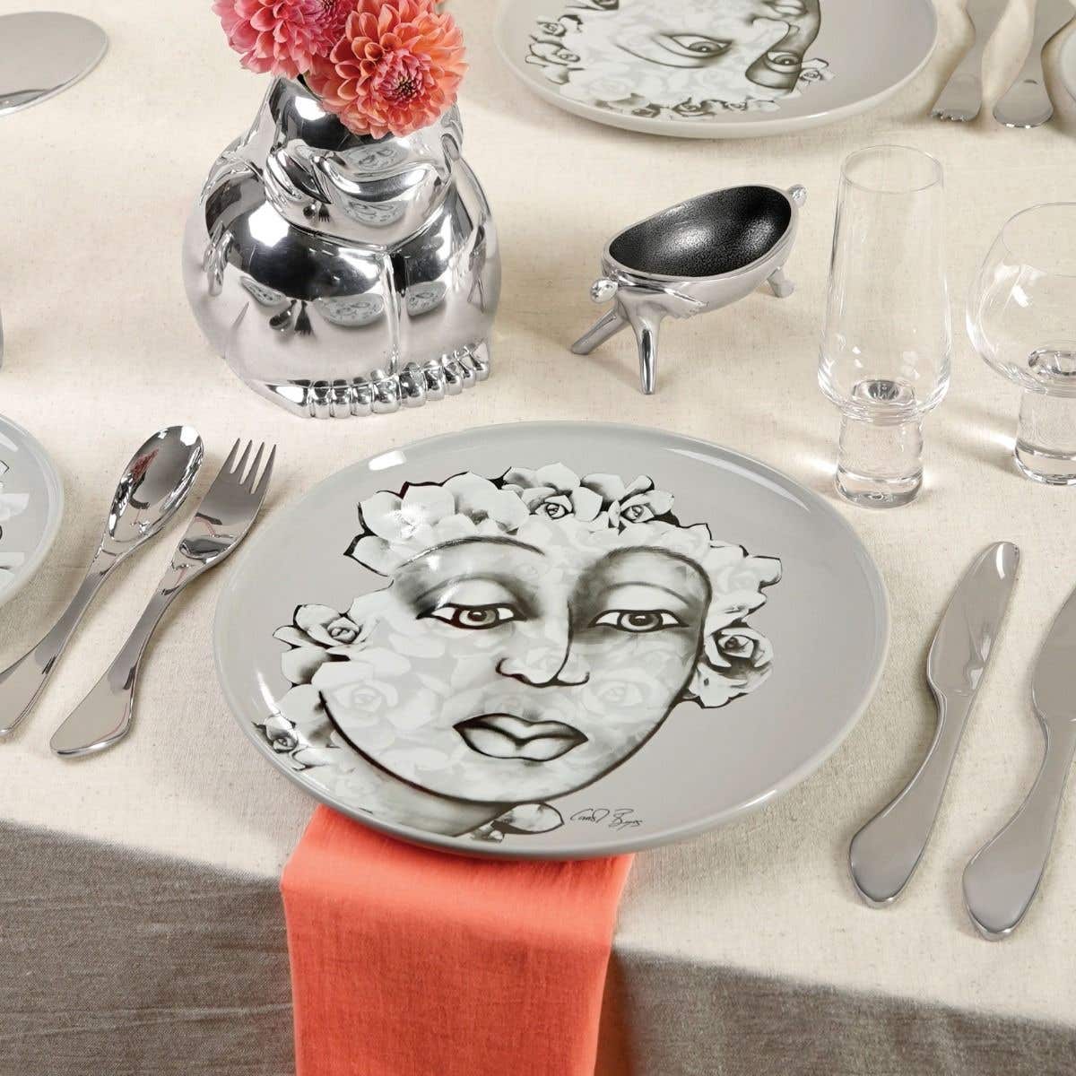 Carrol Boyes Bowl Carrol Boyes Succulent Faces Dinner Plate Set Of 4 (7765709455449)