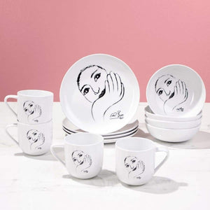 Carrol Boyes Bowls Carrol Boyes Face Facts Dinner Plate Set Of 4 (7798000451673)