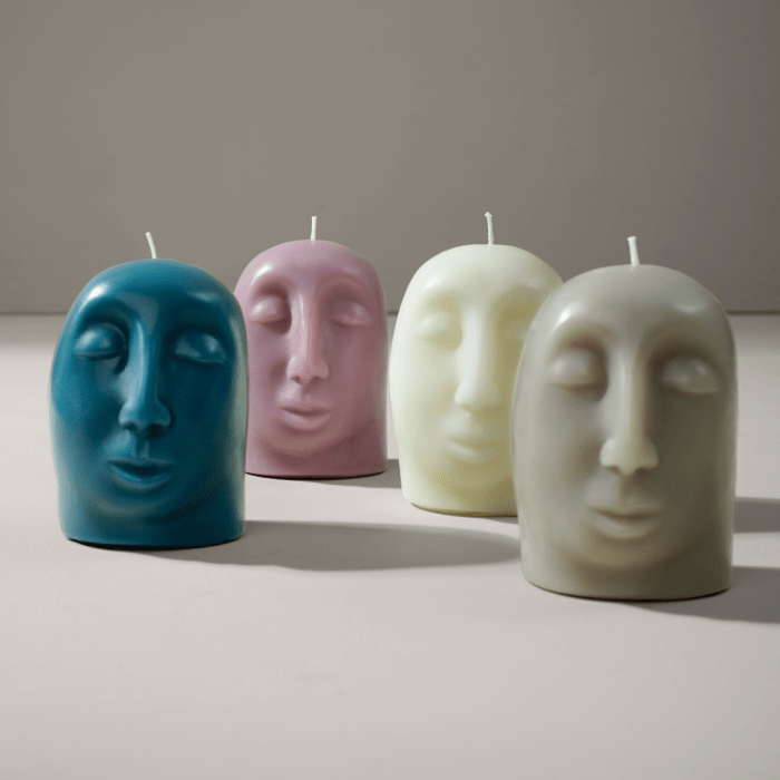 Carrol Boyes Diffuser Carrol Boyes Sculptural Candle Aglow Grey SCA-AGL-M-G