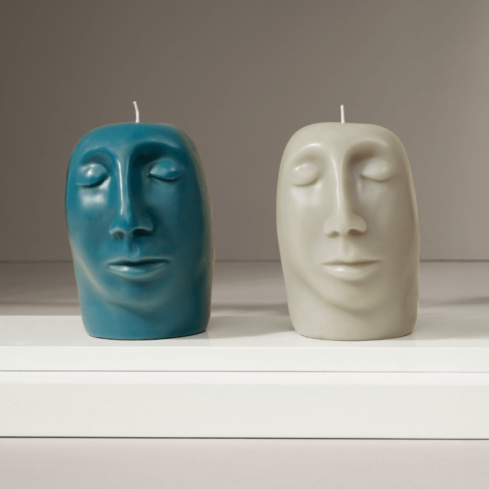 Carrol Boyes Diffuser Carrol Boyes Sculptural Candle Gleam Blue SCA-GLM-L-BU