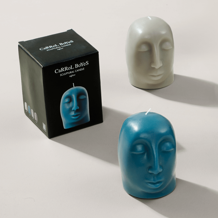 Carrol Boyes Diffuser Carrol Boyes Sculptural Candle Gleam Blue SCA-GLM-L-BU