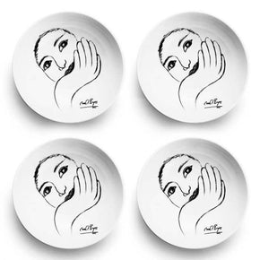Carrol Boyes Dinner Plate Carrol Boyes Cereal Soup Bowl Face Facts Set Of 4 (6864829382745)