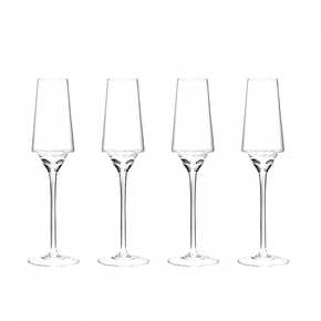 Carrol Boyes GLASS Carrol Boyes Champagne Flute Set Of 4 Edge 0G-CFL-EDG-4 (7526096994393)