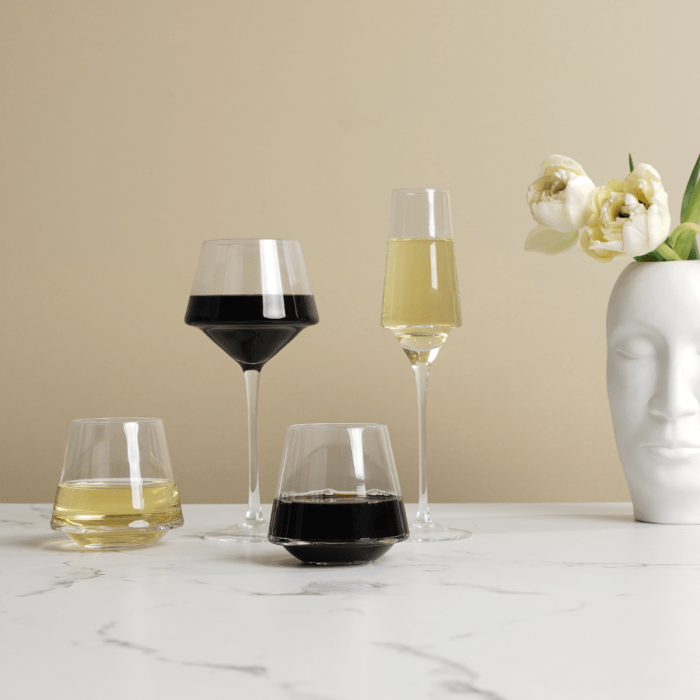 Carrol Boyes GLASS Carrol Boyes Stemless Glass Set Of 4 Edge 0G-SG-EDG-4 (7526097715289)