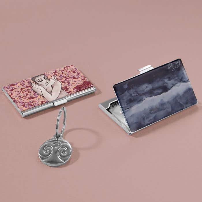 Carrol Boyes Key Ring Carrol Boyes Card / Mirror Case Flutter 18BUCC-FLT (7329258242137)