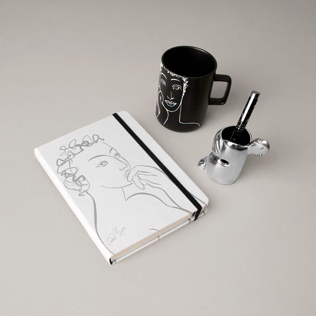 Carrol Boyes NOTEBOOK Carrol Boyes Notebook Set Reminisce Linen SET-NBLA5-RMN (7744034996313)