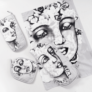 Carrol Boyes Oven Glove Carrol Boyes Oven Glove Succulent Faces UOG-SFC-PE-BL (7100764946521)